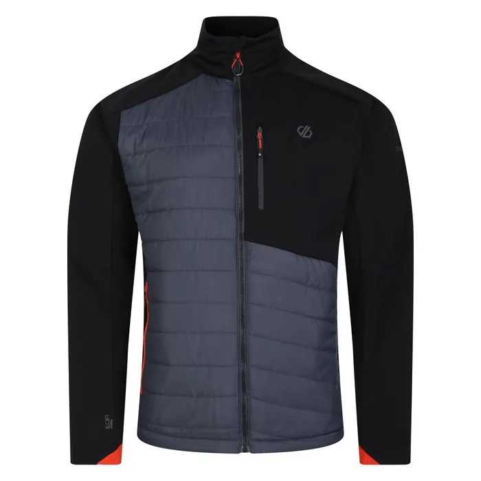 Dare 2b Lightweight Jackets Mountaineer Hybrid Jacket Black Ebony Grey 8211 Men