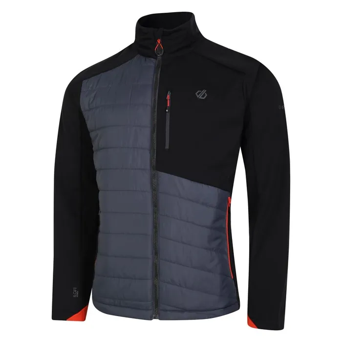 Dare 2b Lightweight Jackets Mountaineer Hybrid Jacket Black Ebony Grey 8211 Men