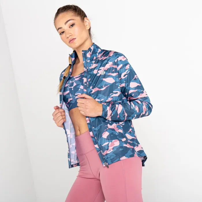 Dare 2b Lightweight Jackets Resilient II Lightweight Windshell Powder Pink Camo 8211 Women