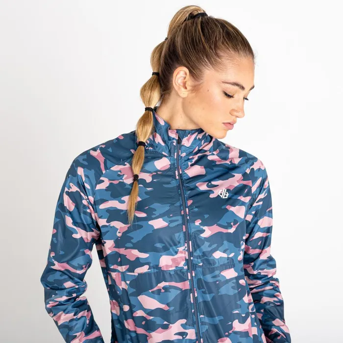 Dare 2b Lightweight Jackets Resilient II Lightweight Windshell Powder Pink Camo 8211 Women