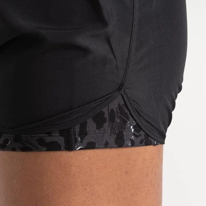 Dare 2b Shorts Sprint Up 2in1 Shorts Black Dash Animal Print 8211 Women