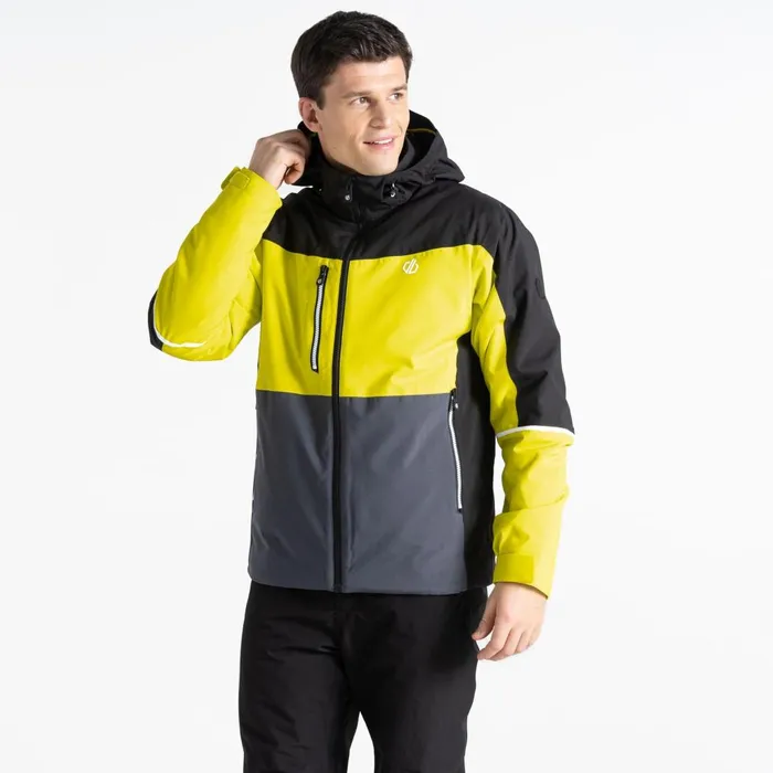 Dare 2b Ski Jackets Eagle Ski Jacket Neon Yellow Black 8211 Men