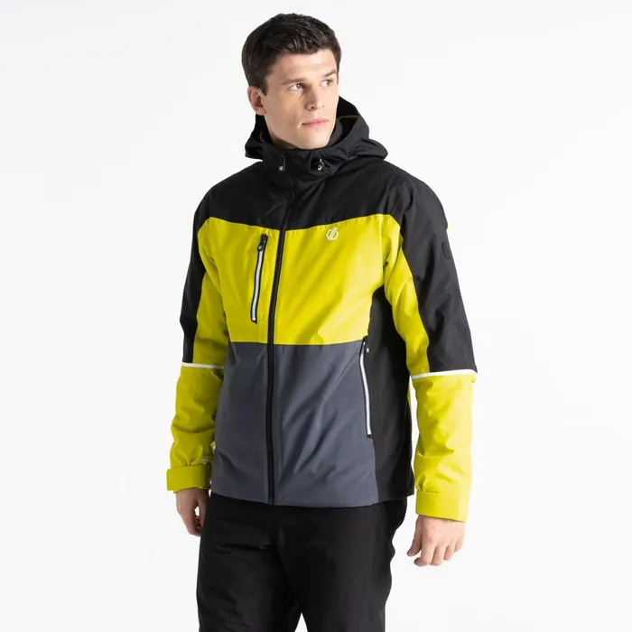 Dare 2b Ski Jackets Eagle Ski Jacket Neon Yellow Black 8211 Men