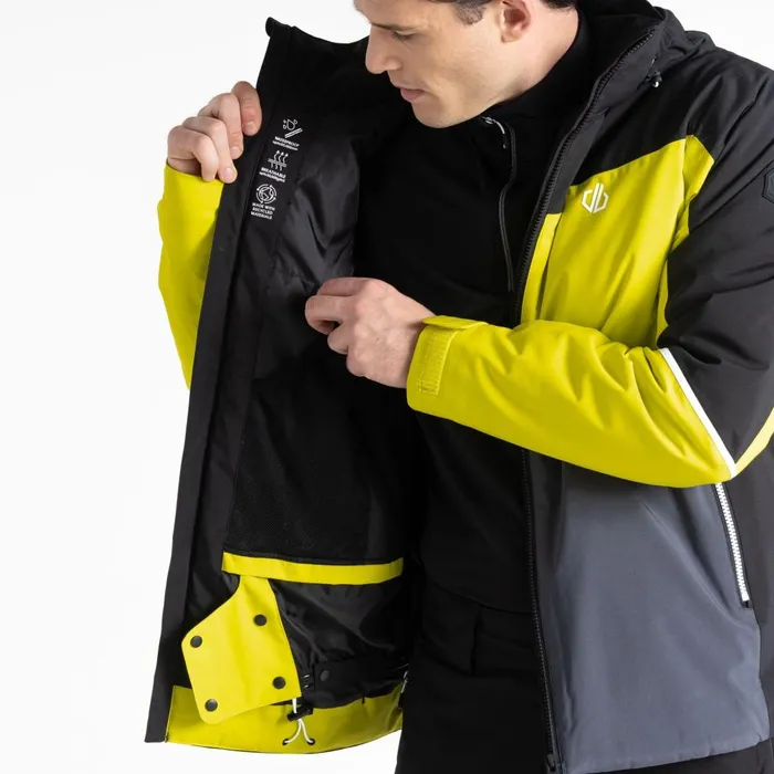 Dare 2b Ski Jackets Eagle Ski Jacket Neon Yellow Black 8211 Men