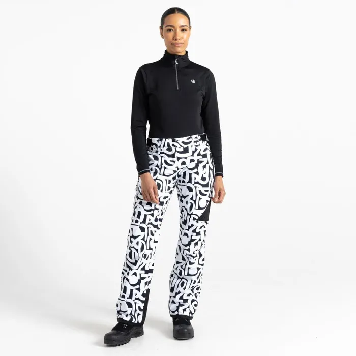 Dare 2b Ski Trousers and Salopettes Ice Ski Pant Black and White Graffiti Print 8211 Women