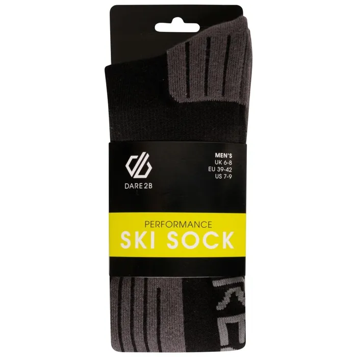 Dare 2b Socks Performance Ski Socks Black Ebony Grey 8211 Men