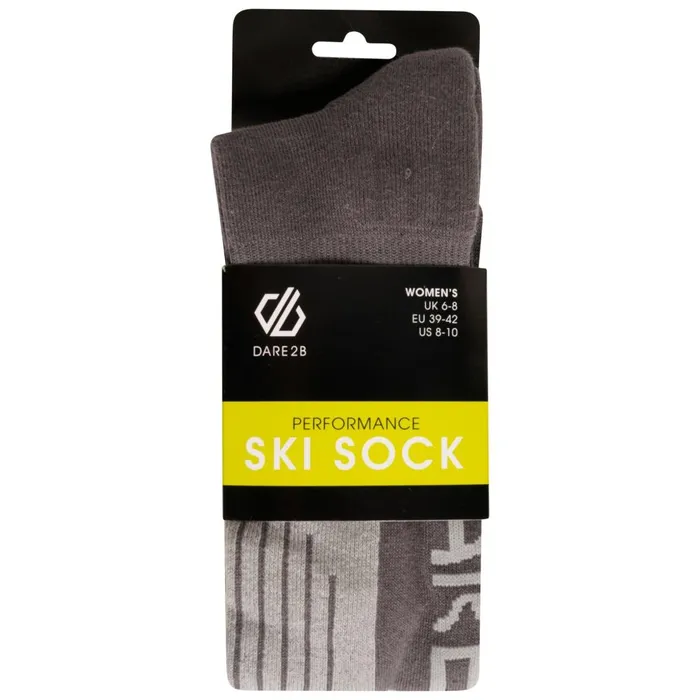 Dare 2b Socks Performance Ski Socks Ebony Grey Argent 8211 Women