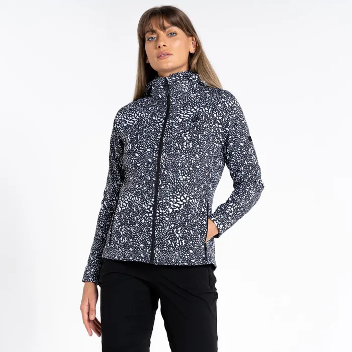 Dare 2b Softshell Jackets Far Out Softshell Jacket Black White Dot Print 8211 Women Dare 2b Softshell Jackets Far Out Softshell Jacket Black White Dot Print 8211 Women