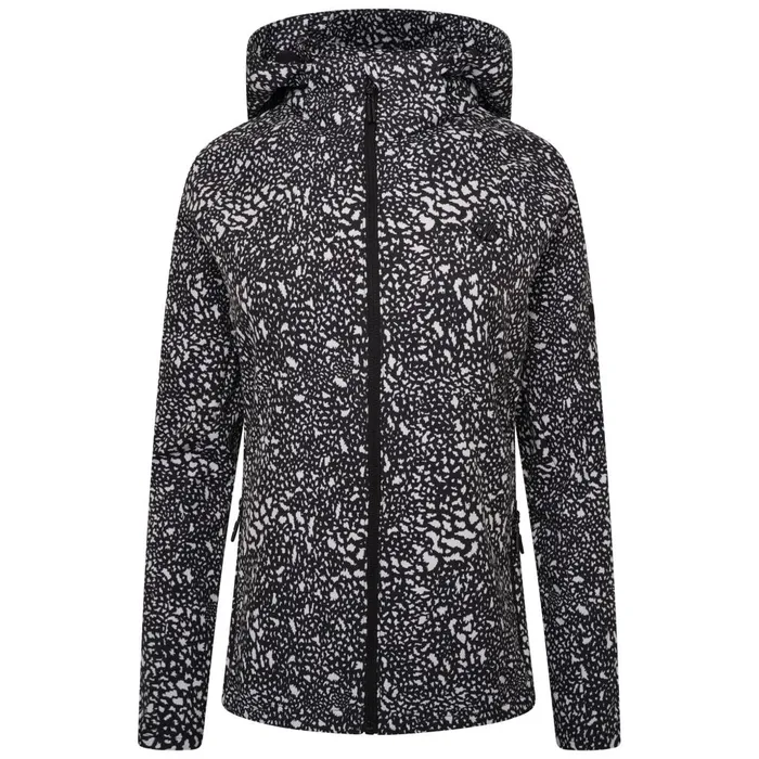 Dare 2b Softshell Jackets Far Out Softshell Jacket Black White Dot Print 8211 Women