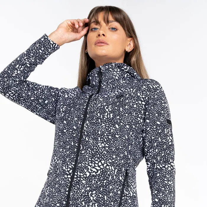 Dare 2b Softshell Jackets Far Out Softshell Jacket Black White Dot Print 8211 Women
