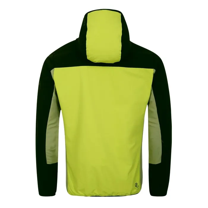 Dare 2b Softshell Jackets Latitudinal Hooded Softshell Jacket Black Green Algae 8211 Men