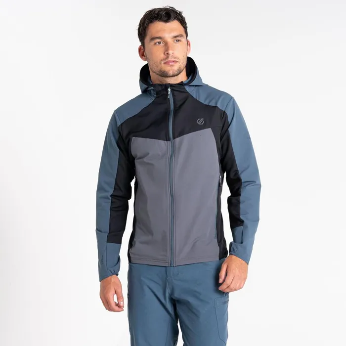 Dare 2b Softshell Jackets Latitudinal Hooded Softshell Jacket Orion Grey Black 8211 Men Dare 2b Softshell Jackets Latitudinal Hooded Softshell Jacket Orion Grey Black 8211 Men