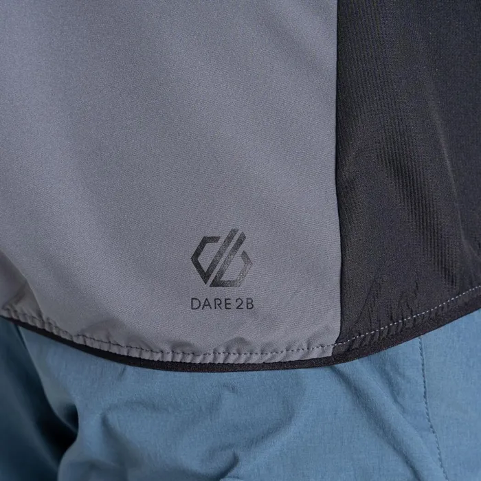 Dare 2b Softshell Jackets Latitudinal Hooded Softshell Jacket Orion Grey Black 8211 Men