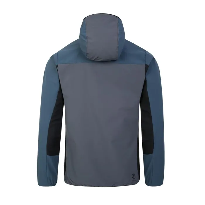 Dare 2b Softshell Jackets Latitudinal Hooded Softshell Jacket Orion Grey Black 8211 Men