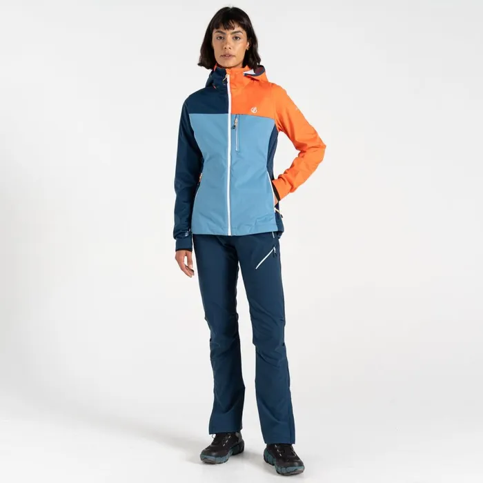 Dare 2b Softshell Jackets Lexan Softshell Jacket Niagara Blue Satsuma 8211 Women