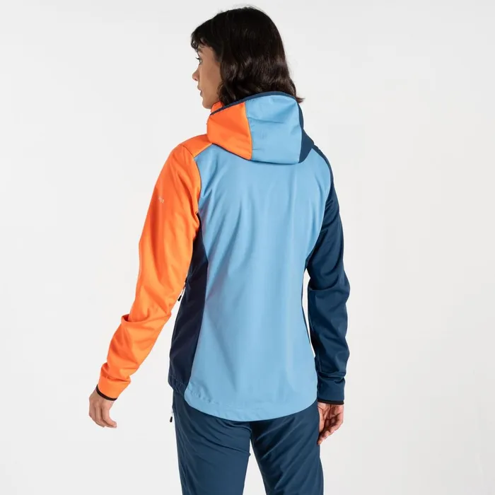 Dare 2b Softshell Jackets Lexan Softshell Jacket Niagara Blue Satsuma 8211 Women
