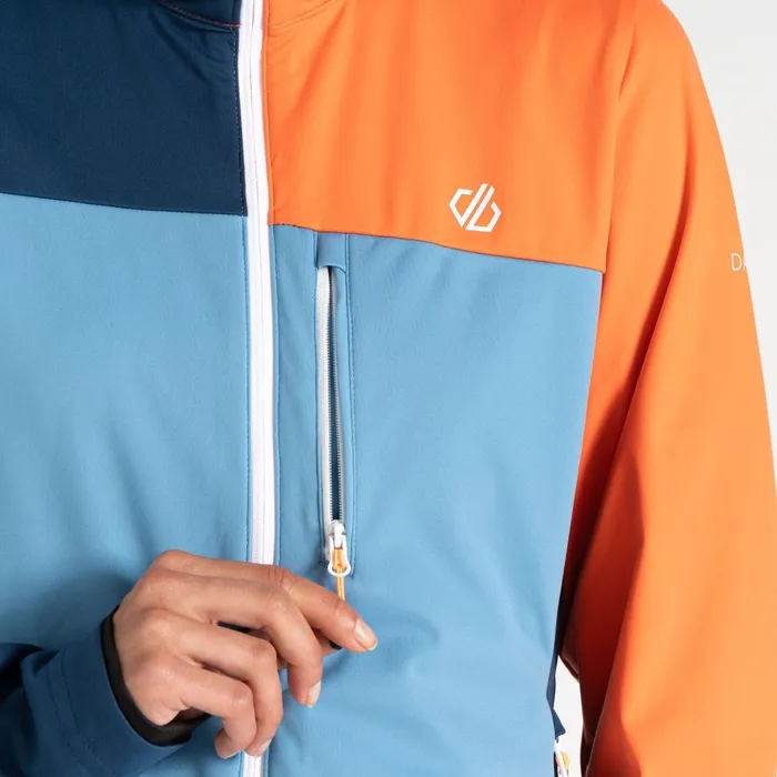 Dare 2b Softshell Jackets Lexan Softshell Jacket Niagara Blue Satsuma 8211 Women