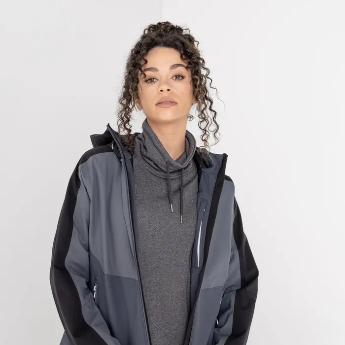 Dare 2b Waterproof Jackets Compete II Waterproof Jacket Black Dark Storm Grey 8211 Women