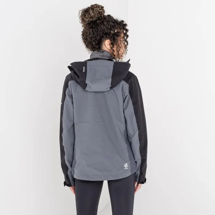 Dare 2b Waterproof Jackets Compete II Waterproof Jacket Black Dark Storm Grey 8211 Women
