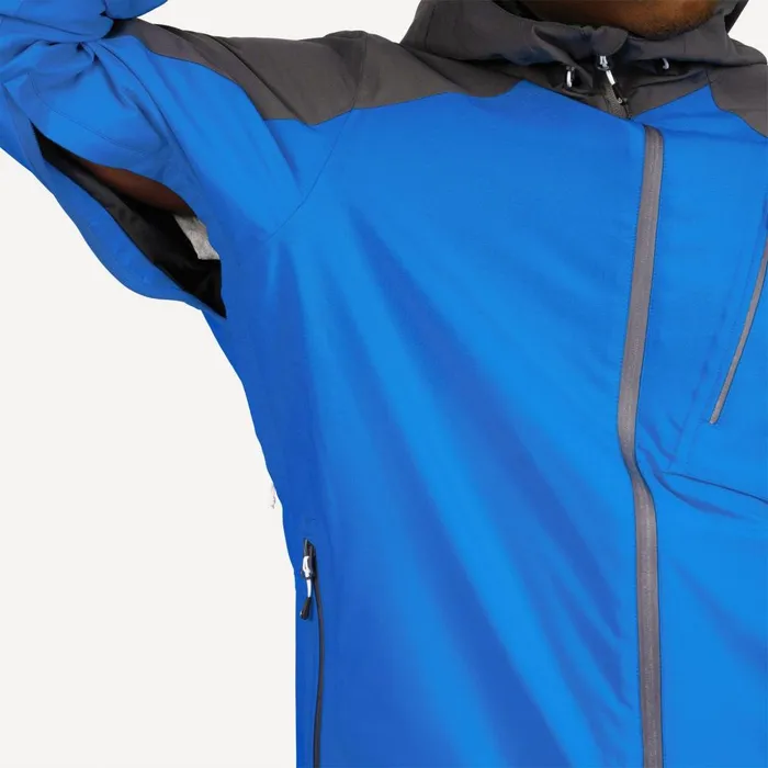 Dare 2b Waterproof Jackets Diluent III Waterproof Jacket Athletic Blue Ebony Grey 8211 Men