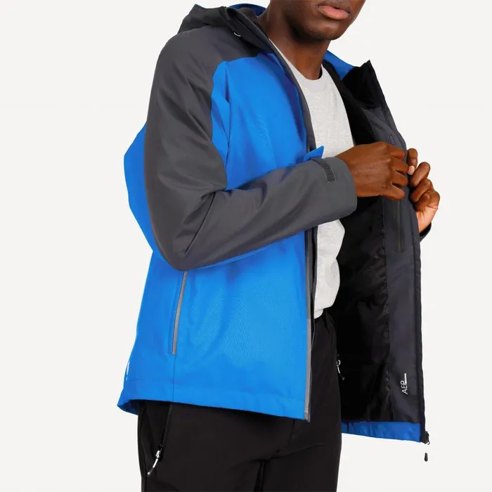 Dare 2b Waterproof Jackets Diluent III Waterproof Jacket Athletic Blue Ebony Grey 8211 Men