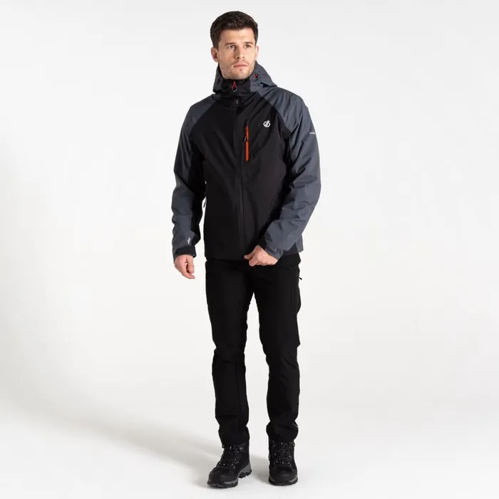 Dare 2b Waterproof Jackets Mountain Series Waterproof Jacket Black Ebony Grey 8211 Men