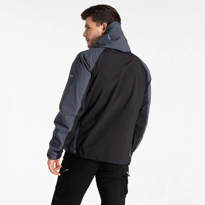 Dare 2b Waterproof Jackets Mountain Series Waterproof Jacket Black Ebony Grey 8211 Men