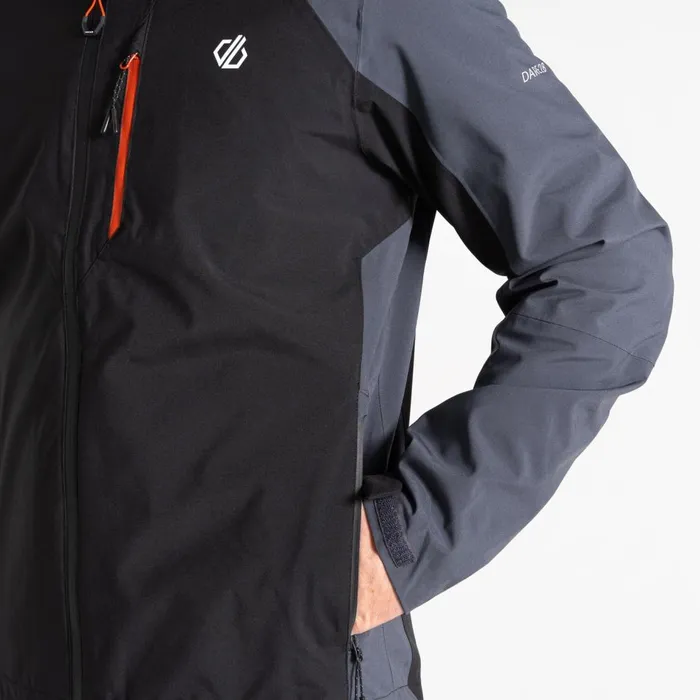 Dare 2b Waterproof Jackets Mountain Series Waterproof Jacket Black Ebony Grey 8211 Men