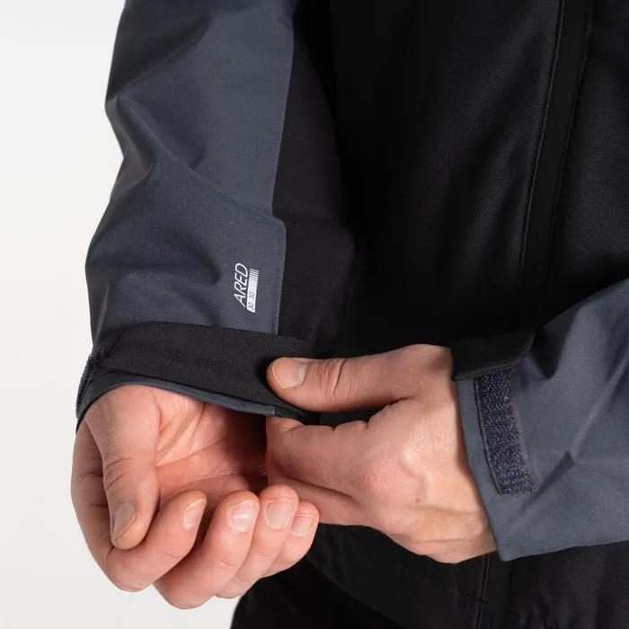 Dare 2b Waterproof Jackets Mountain Series Waterproof Jacket Black Ebony Grey 8211 Men