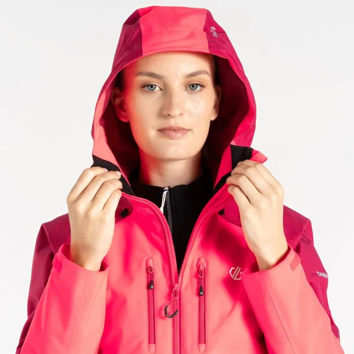 Dare 2b Waterproof Jackets Pitching Waterproof Jacket Berry Neon Pink 8211 Women