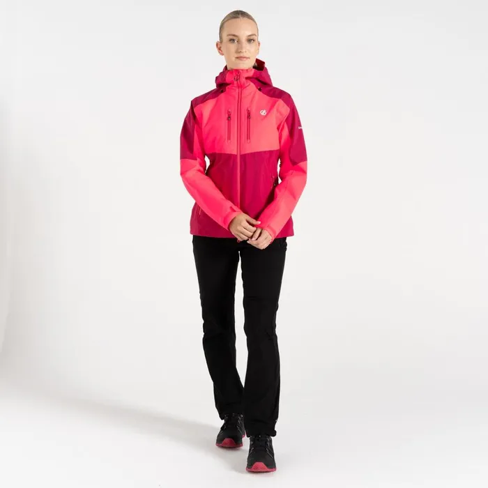 Dare 2b Waterproof Jackets Pitching Waterproof Jacket Berry Neon Pink 8211 Women
