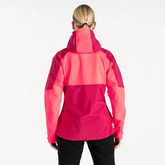 Dare 2b Waterproof Jackets Pitching Waterproof Jacket Berry Neon Pink 8211 Women