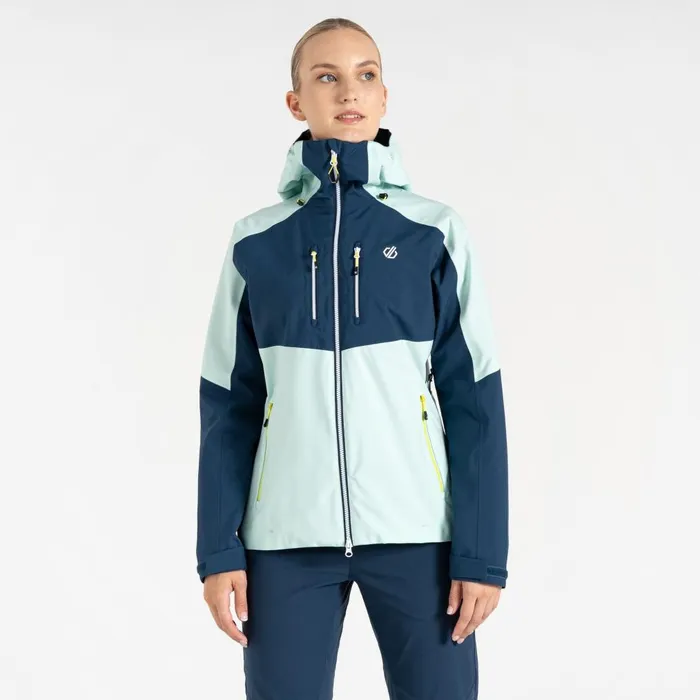 Dare 2b Waterproof Jackets Pitching Waterproof Jacket Moonlight Denim Mint Green 8211 Women Dare 2b Waterproof Jackets Pitching Waterproof Jacket Moonlight Denim Mint Green 8211 Women