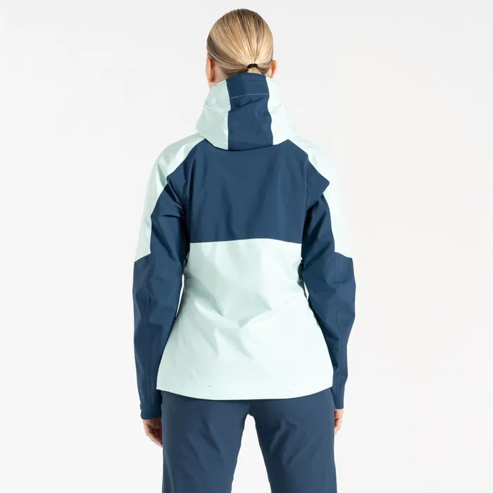 Dare 2b Waterproof Jackets Pitching Waterproof Jacket Moonlight Denim Mint Green 8211 Women