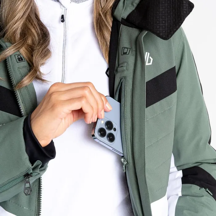 Dare 2b Waterproof Jackets Provenance II Waterproof Ski Jacket Duck Green 8211 Women