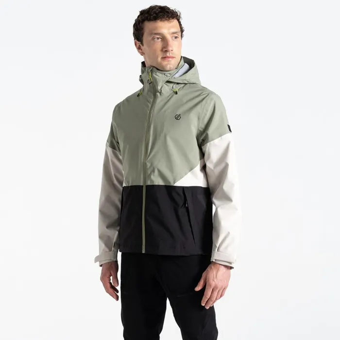 Dare 2b Waterproof Jackets Terrain Waterproof Jacket Oil Green Black 8211 Men