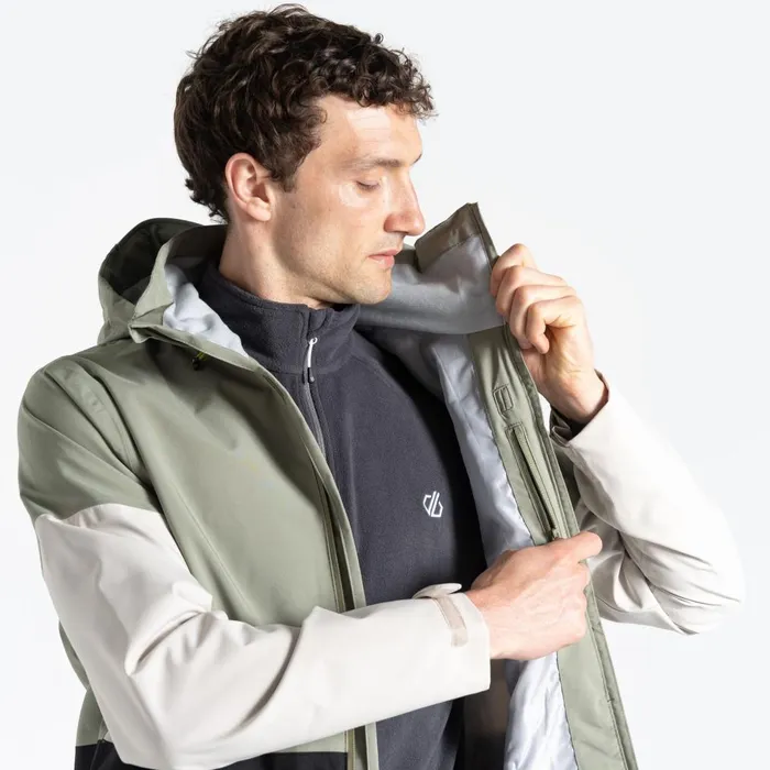Dare 2b Waterproof Jackets Terrain Waterproof Jacket Oil Green Black 8211 Men