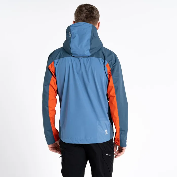 Dare 2b Waterproof Jackets Touchpoint II Waterproof Jacket Burnt Salmon Stellar Blue 8211 Men