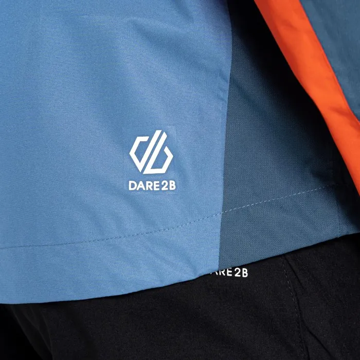 Dare 2b Waterproof Jackets Touchpoint II Waterproof Jacket Burnt Salmon Stellar Blue 8211 Men