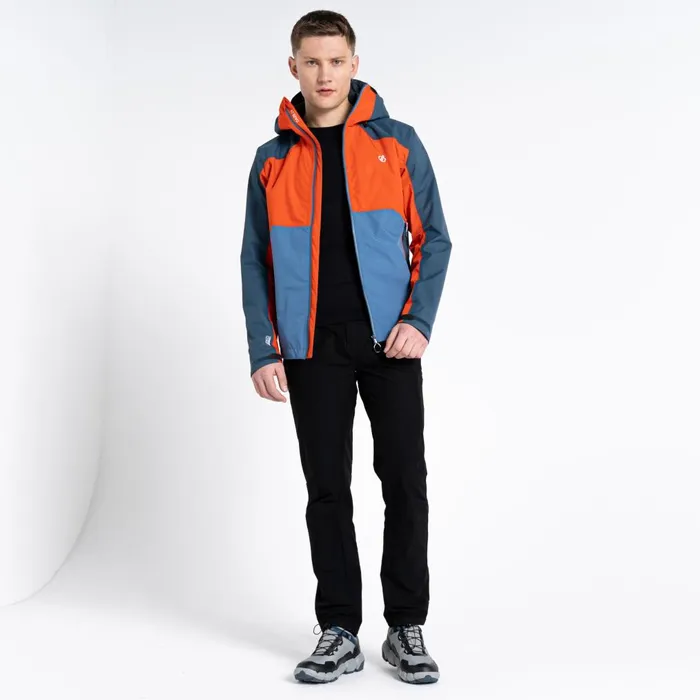 Dare 2b Waterproof Jackets Touchpoint II Waterproof Jacket Burnt Salmon Stellar Blue 8211 Men