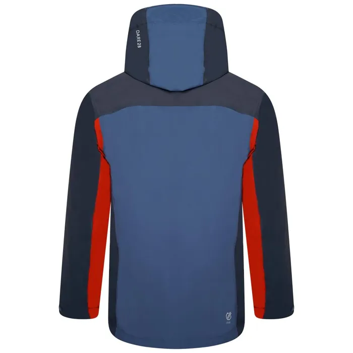 Dare 2b Waterproof Jackets Touchpoint II Waterproof Jacket Burnt Salmon Stellar Blue 8211 Men