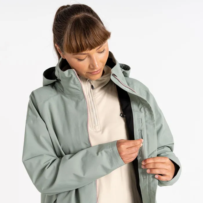 Dare 2b Waterproof Jackets Trail Waterproof Jacket Lilypad Green 8211 Women
