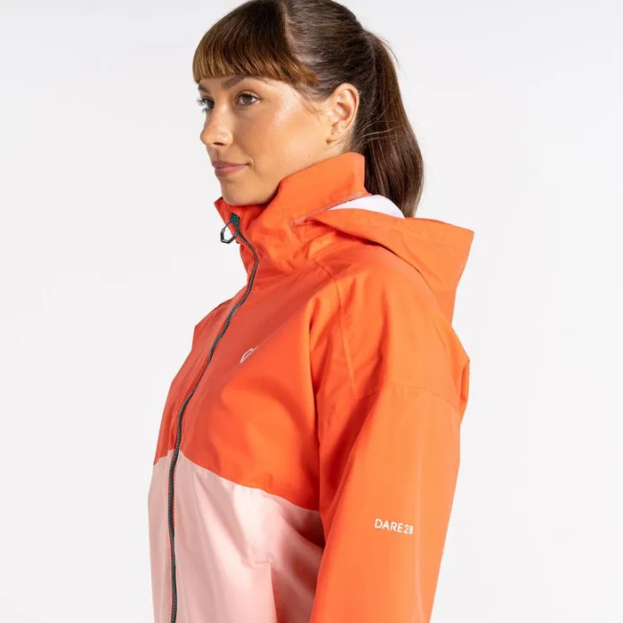 Dare 2b Waterproof Jackets Trail Waterproof Jacket Neon Peach 8211 Women