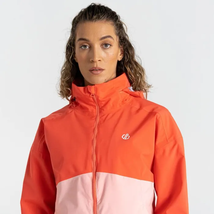 Dare 2b Waterproof Jackets Trail Waterproof Jacket Neon Peach 8211 Women