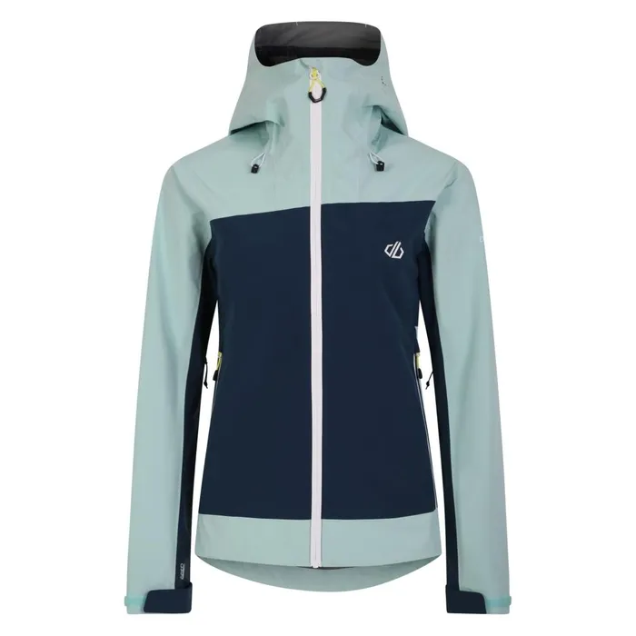 Dare 2b Waterproof Jackets Traversing II Waterproof Jacket Moonlight Denim Mint Green 8211 Women