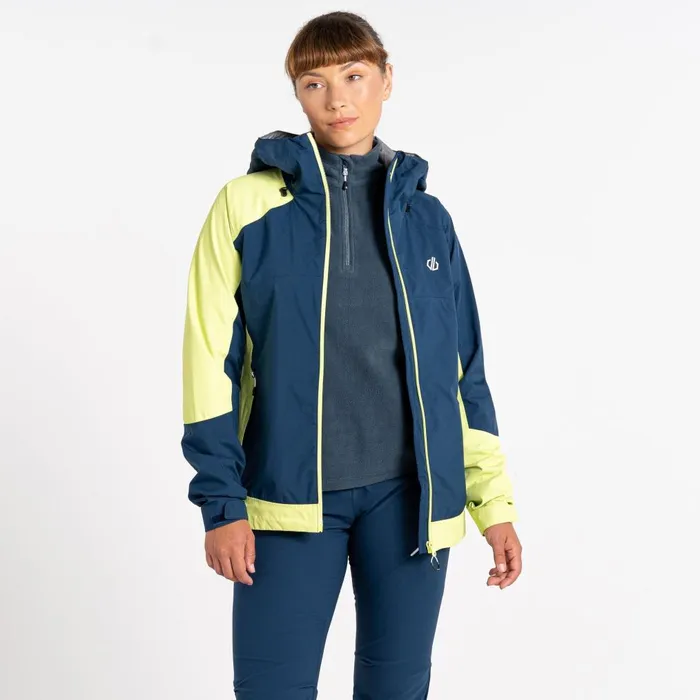 Dare 2b Waterproof Jackets Traversing Waterproof Jacket Moonlight Denim Sharp Green 8211 Women