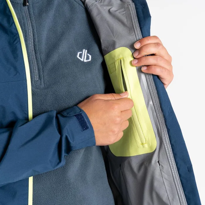Dare 2b Waterproof Jackets Traversing Waterproof Jacket Moonlight Denim Sharp Green 8211 Women