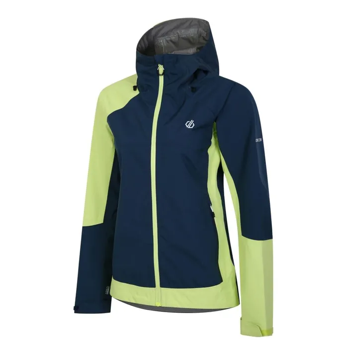 Dare 2b Waterproof Jackets Traversing Waterproof Jacket Moonlight Denim Sharp Green 8211 Women