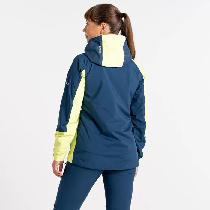 Dare 2b Waterproof Jackets Traversing Waterproof Jacket Moonlight Denim Sharp Green 8211 Women