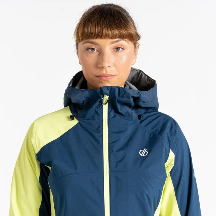 Dare 2b Waterproof Jackets Traversing Waterproof Jacket Moonlight Denim Sharp Green 8211 Women